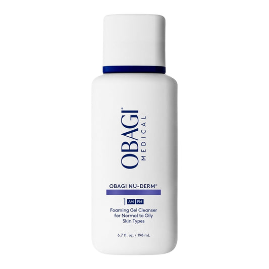 Obagi Nu-Derm Foaming Gel Cleanser for Face – Deep-Cleansing & Hydrating Facial Cleanser with Aloe Vera – for Normal to Oily Skin Types